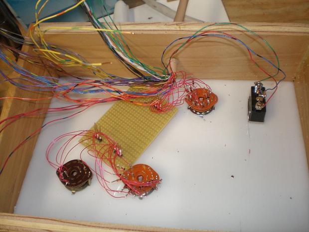 Control Panel binary encoded with switching diodes