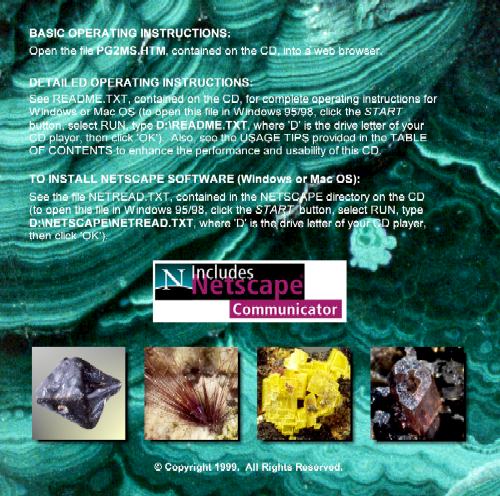 click figure to continue for information about PHOTOGRAPHIC GUIDE TO MINERAL SPECIES